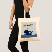 Personalisiert Ahoy Mate/Whale/Sailboat Tote Bag Tragetasche (Vorderseite (Produkt))