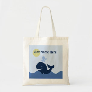 Personalisiert Ahoy Mate/Whale/Sailboat Tote Bag Tragetasche