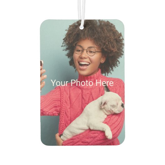 Personalisiert Air Freshener Autolufterfrischer (Rückseite)