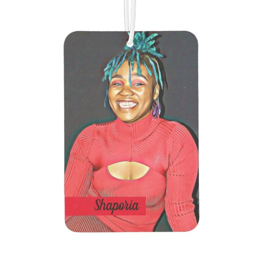 Personalisiert Air Freshener (neuer Autoduft) Autolufterfrischer (Rückseite)