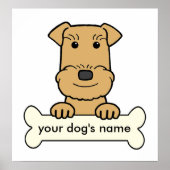 Personalisiert Airedale Poster (Vorne)