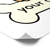 Personalisiert Airedale Poster (Ecke)