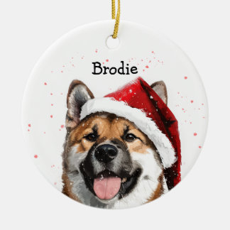 Personalisiert Akita Christmas Keramik Ornament