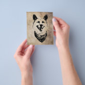 Personalisiert Akita | Hund Birthday card Flyer (Gruppe)