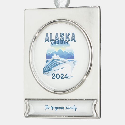 Personalisiert Alaska Cruisin' Banner Ornament 202 (Links)