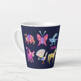 Personalisiert Alebrije Mexikanische Tiere Folk Ar Milchtasse