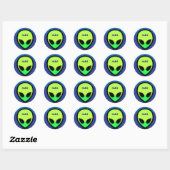 Personalisiert Alien Sticker (Blatt)