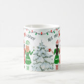 Personalisiert All Jingle Ladys Bestie Holiday Kaffeetasse (Mittel)
