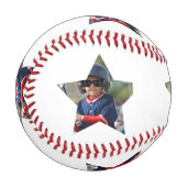 Personalisiert All Star Foto Baseball (Vorderseite Links)