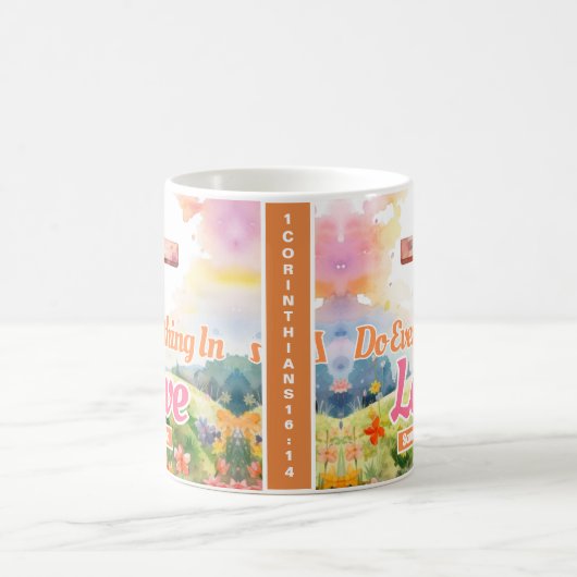 personalisiert alles tun, was in der Liebe Christl Kaffeetasse (Mittel)