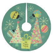 Personalisiert alles Weihnachtsbaum-Rock Polyester Weihnachtsbaumdecke (Vorderseite)
