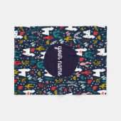 Personalisiert Alpaca Blanket Fleecedecke (Vorderseite (Horizontal))