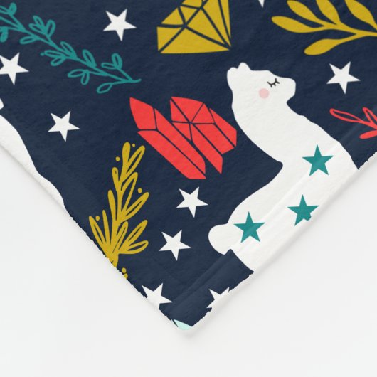 Personalisiert Alpaca Blanket Fleecedecke (Ecke)