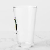 Personalisiert Alphabet D Floral Monogramm Glas (Links)