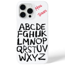 Personalisiert Alphabet des Lehrers