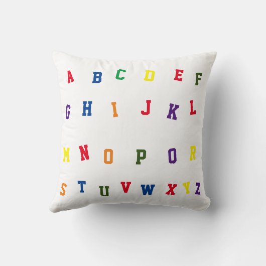 Personalisiert Alphabet Kissen (Rückseite)