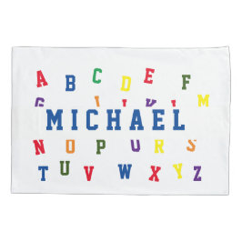 Personalisiert Alphabet Pillowcase Kissenbezug