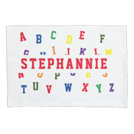 Personalisiert Alphabet Pillowcase Kissenbezug