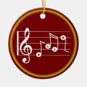 Personalisiert Alto Singer Musical Keramik Ornament (Vorne)