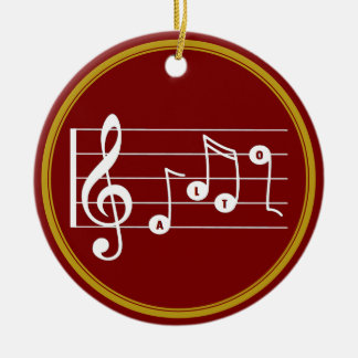 Personalisiert Alto Singer Musical Keramik Ornament