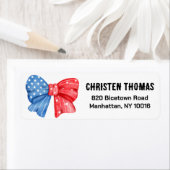 Personalisiert America 4. Juli Patriotic Bow (Insitu)