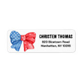 Personalisiert America 4. Juli Patriotic Bow (Vorne)