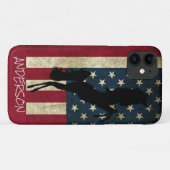 Personalisiert-American Black Unicorn Case-Mate iP Case-Mate iPhone Hülle (Rückseite (Horizontal))