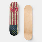 Personalisiert-American Blue Asian Dragon Skateboa Skateboard (Vorderseite)