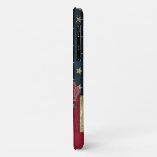 Personalisiert-American Blue Skull Case-Mate iPhone Hülle (Hinten/Links)