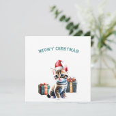 Personalisiert American Bobtail Kitten Feiertagskarte (Stehend Vorderseite)