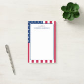 Personalisiert American Flag USA Post-it Klebezettel (Büro)