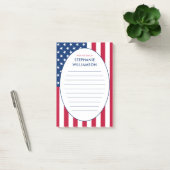 Personalisiert American Flag USA Post-it Klebezettel (Büro)