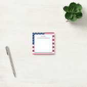 Personalisiert American Flag USA Post-it Klebezettel (Büro)