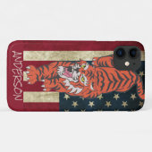 Personalisiert American Orange Tiger Case-Mate iPhone Hülle (Rückseite (Horizontal))