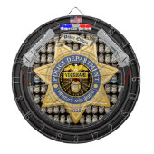 Personalisiert American Service Police Edition Dar Dartscheibe (vorne)