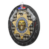 Personalisiert American Service Police Edition Dar Dartscheibe (Vorderseite rechts)