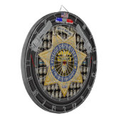 Personalisiert American Service Police Edition Dar Dartscheibe (Vorderseite Links)