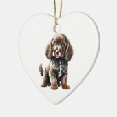 Personalisiert American Water Spaniel Puppy Keramik Ornament (Links)