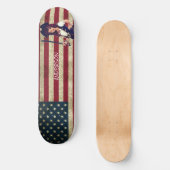 Personalisiert-Amerikanisches PIRATE-MÄDCHEN Skateboard (Vorderseite)