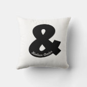 Personalisiert Ampersandkissen Kissen (Rückseite)