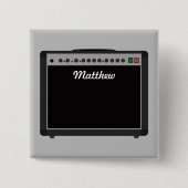 Personalisiert-Amplifier-Illustration für Musiker Button (Vorderseite)