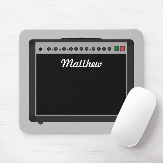 Personalisiert-Amplifier-Illustration für Musiker Mousepad (Mit Mouse)