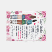 Personalisiert an meinen besten Freund, vielen Dan Fleecedecke (Vorderseite (Horizontal))