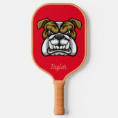 Personalisiert Angry Bulldog Paddel Pickleball Schläger (Vorderseite)