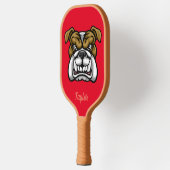 Personalisiert Angry Bulldog Paddel Pickleball Schläger (Links)