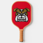 Personalisiert Angry Bulldog Paddel Pickleball Schläger (Rückseite)