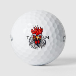 Personalisiert Angry Rooster Callaway Golf Balls Golfball