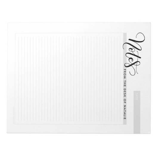 Personalisiert, Anmerkungen vom Schreibtisch - Not Notizblock (Vorderseite)