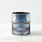 Personalisiert anpassbares Koffein der Mike morgen Tasse (Zentrum)