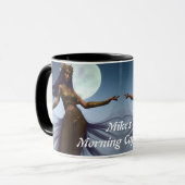 Personalisiert anpassbares Koffein der Mike morgen Tasse (Vorderseite Links)